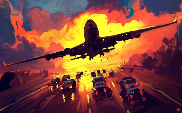 Самолет арт