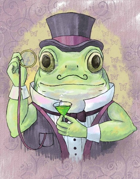 Милые лягушки арт