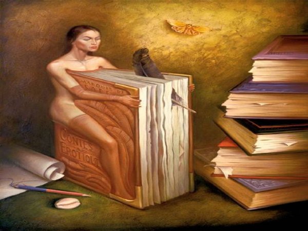 Картина человек с книгой