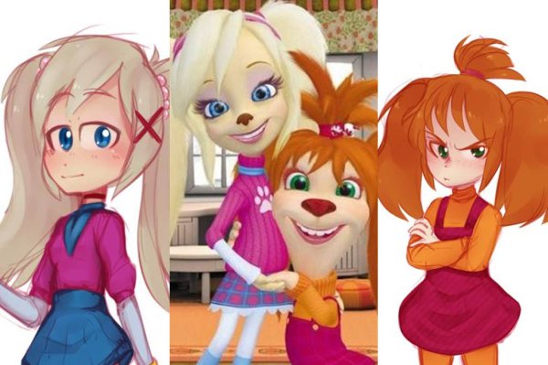 Барбоскины Лиза и дружок хуманизация