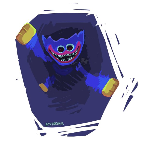 Синий Хагги Вагги арт