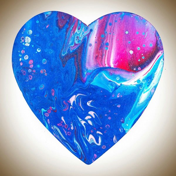 Цветные сердечки