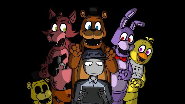 ФНАФ охранник и АНИМАТРОНИКИ