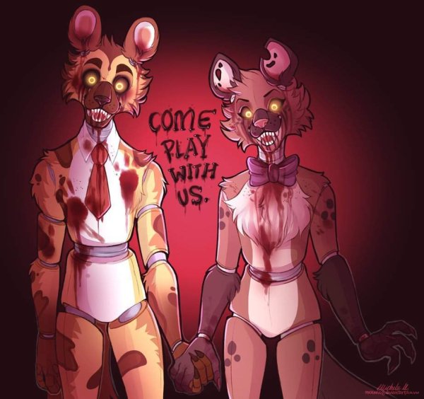 ФНАФ АНИМАТРОНИК гиена