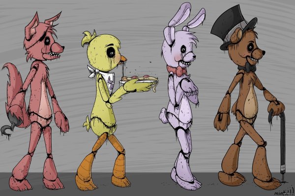 Фредди Бонни чика Фокси ФНАФ 2