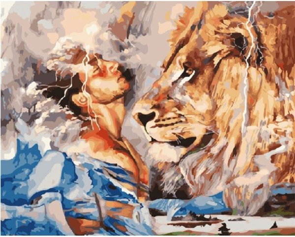 Димитра Милан картина Лев