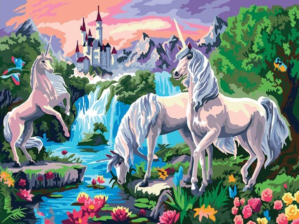 Картина по номерам Единорог