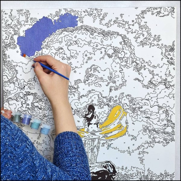 Раскраски эстетичные по номерам