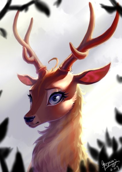 Jenna Barton Art олень