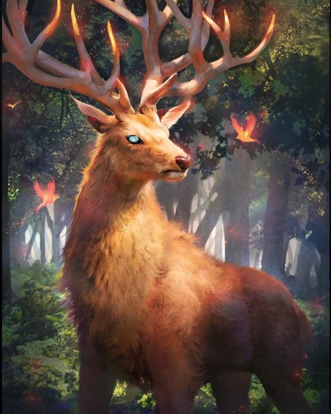 Сказочный олень