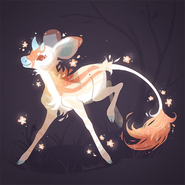 Адопты Мифические существа аниме олени