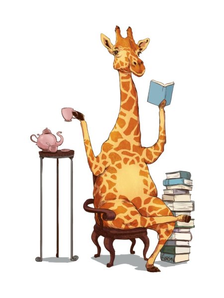 Жираф иллюстрация