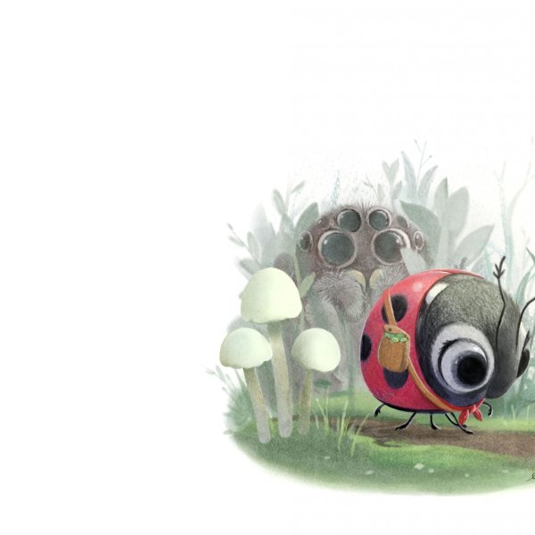 Божья коровка арт