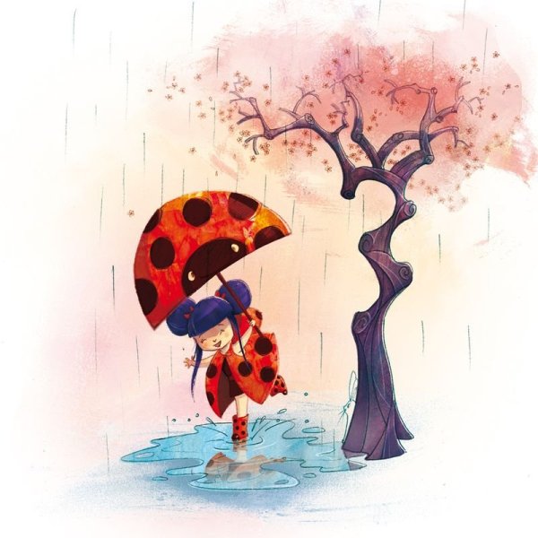 Божья коровка арт