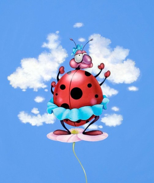 Божья коровка арт