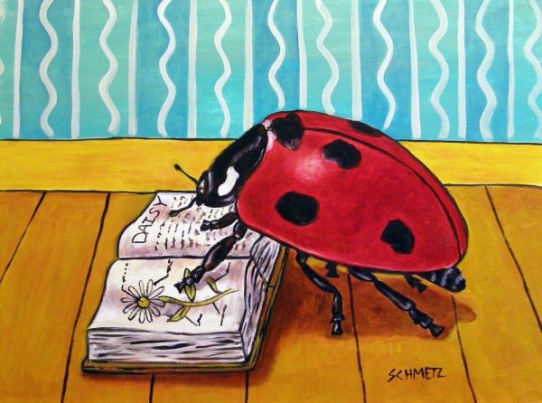 Божья коровка арт