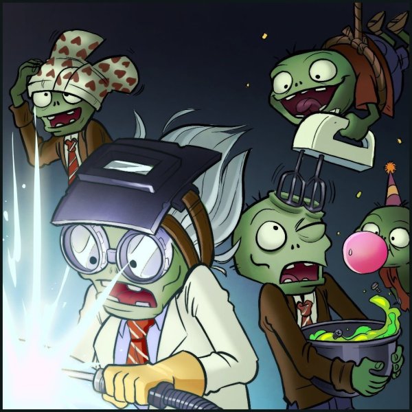 Plants vs Zombies арт