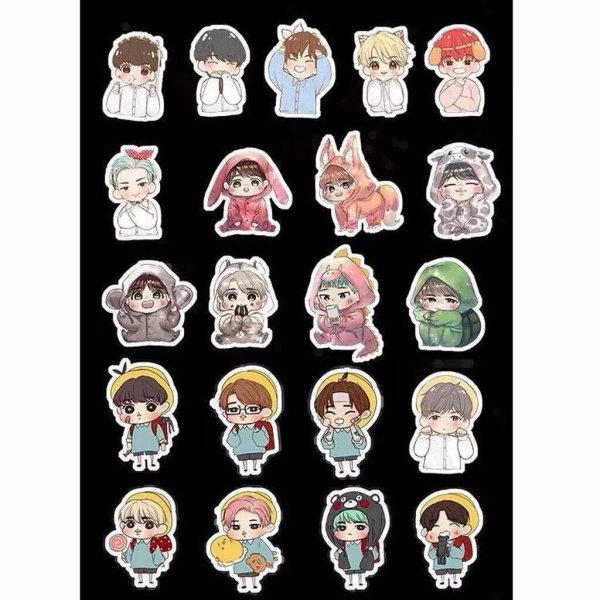 BTS Чиби наклейки