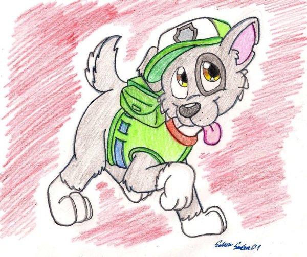 Paw Patrol Рокки Art