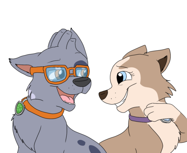 Щенячий патруль Рокки и Эверест любовь