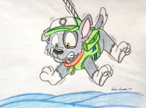 Рокки Щенячий патруль арт