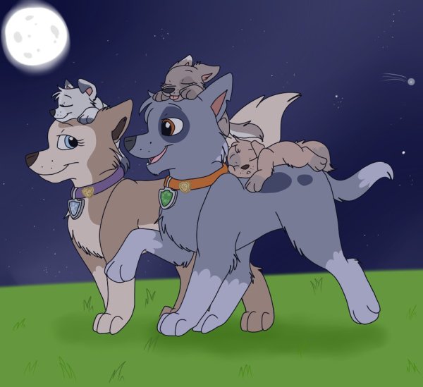 Маршал и Эверест и гонщик и Скай любовь