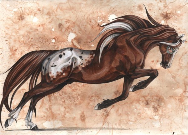 Конь арт