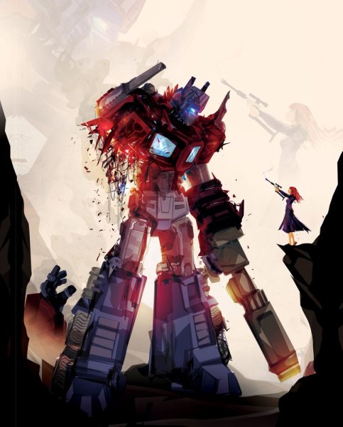 Трансформеры Оптимус Прайм раненый