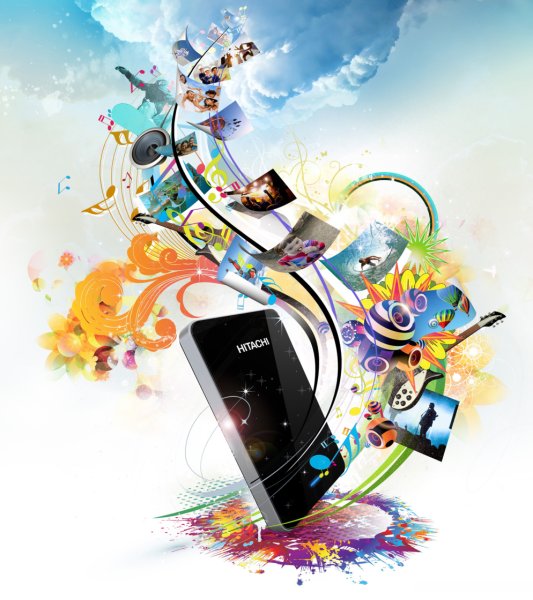 Мобильный телефон арт
