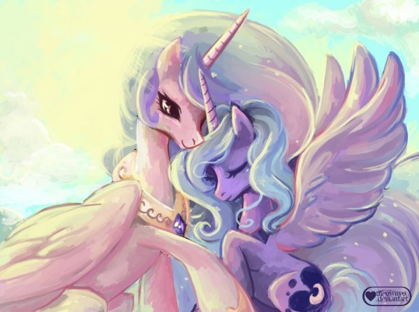 Принцесса Луна и Селестия арт