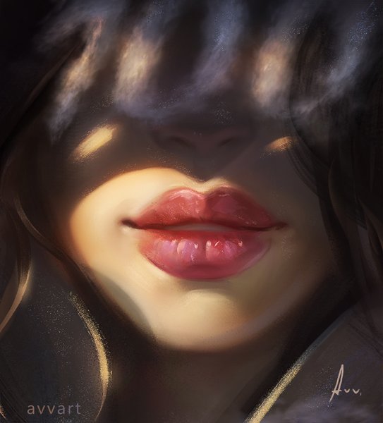 Красивые губы арт