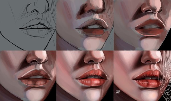 Губы в разных ракурсах