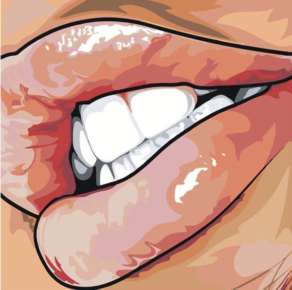 Губы мультяшные