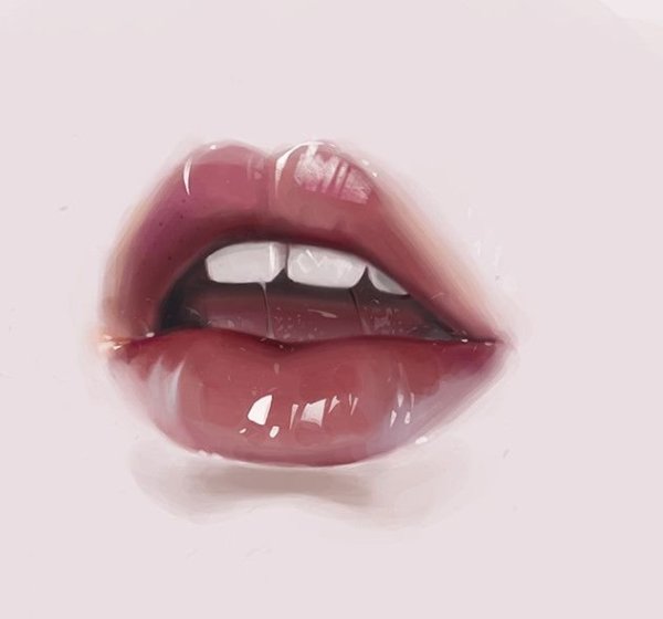 Женские губы арт
