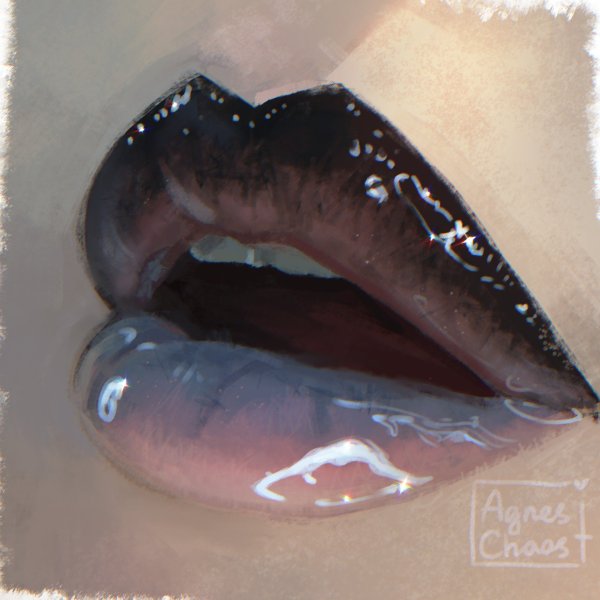 Мокрые губы