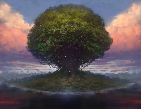 Иггдрасиль мировое Древо арт