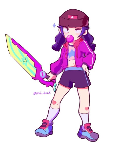 Brawl Stars арт героиня Биби
