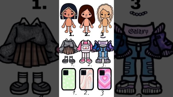 Тока бока одежда для персонажей