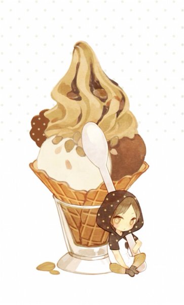 Хуманизация еды аниме Чиби