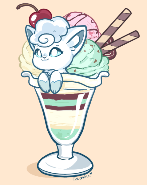 Мороженое арт