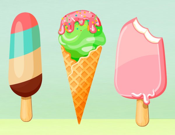 Вкусное мороженое арт
