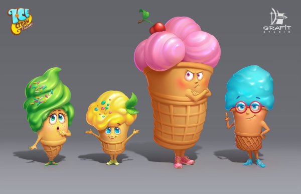 Персонаж мороженое