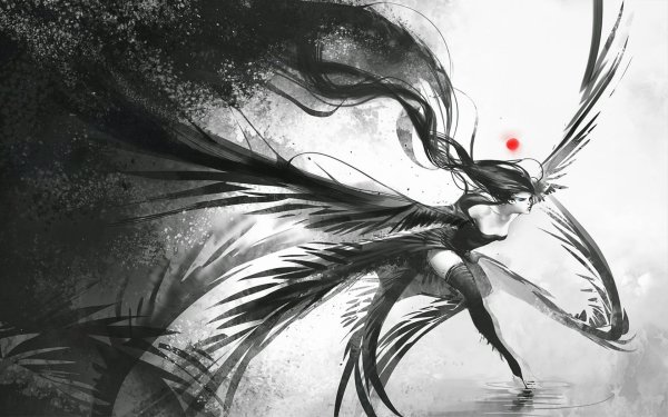 Черно белые картинки фэнтези