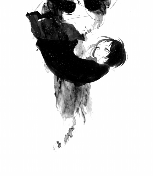 Человек чб арт