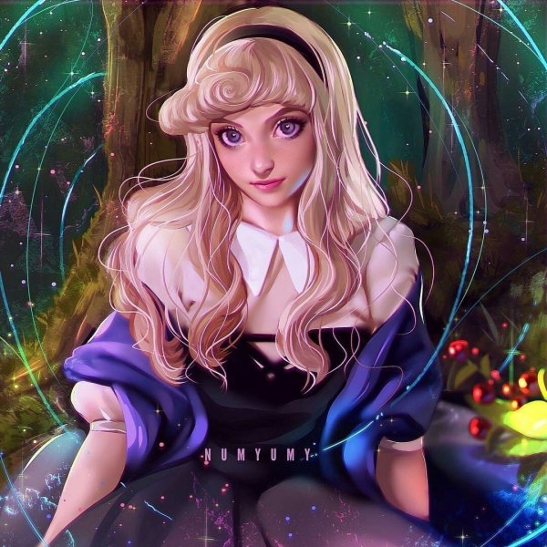 Дисней принцессы в стиле Crystal Sailor Moon