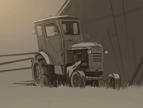 Трактор арт