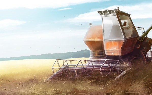 Комбайн Нива обои