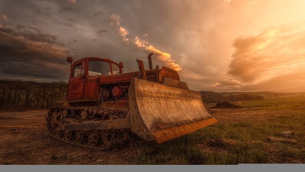 ДТ-75 И комбайн