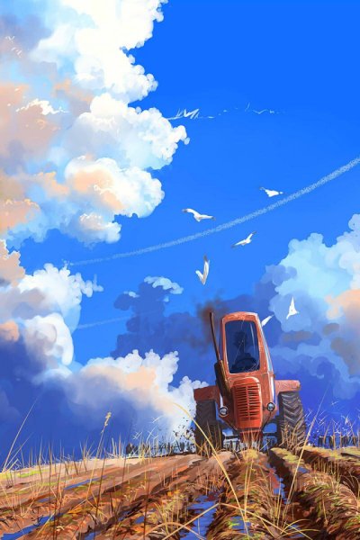 Аниме трактор