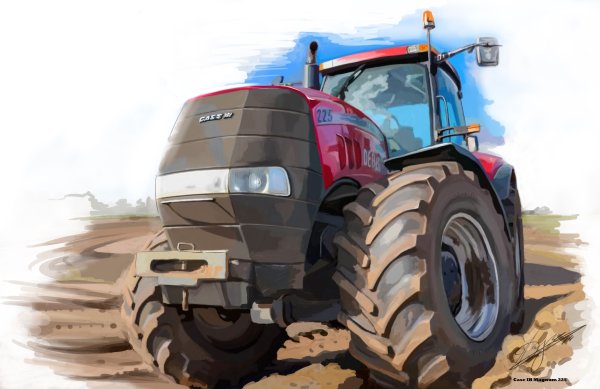 Трактор красивый рисунок